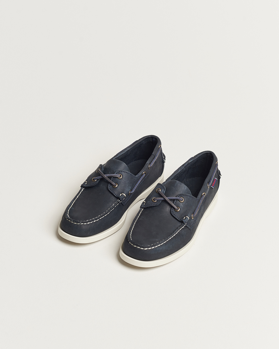 Uomini | Sebago | Sebago | Dockside Nubuck Boat Shoe Blue Navy