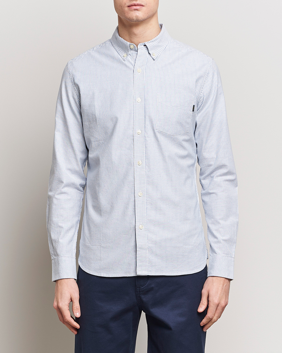 Uomini | Dockers | Dockers | Cotton Stretch Oxford Shirt Striped Delft