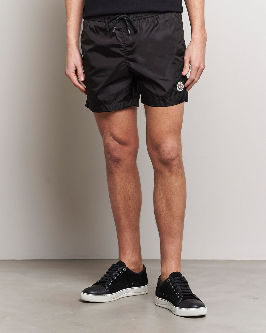 Uomini | Costumi da bagno | Moncler | Nylon Swim Shorts Black