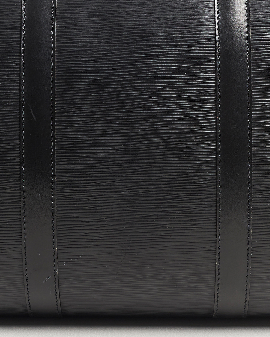 Uomini | Louis Vuitton Pre-Owned Keepall 50 Epi Leather Travel Bag Black | Louis Vuitton Pre-Owned | Keepall 50 Epi Leather Travel Bag Black
