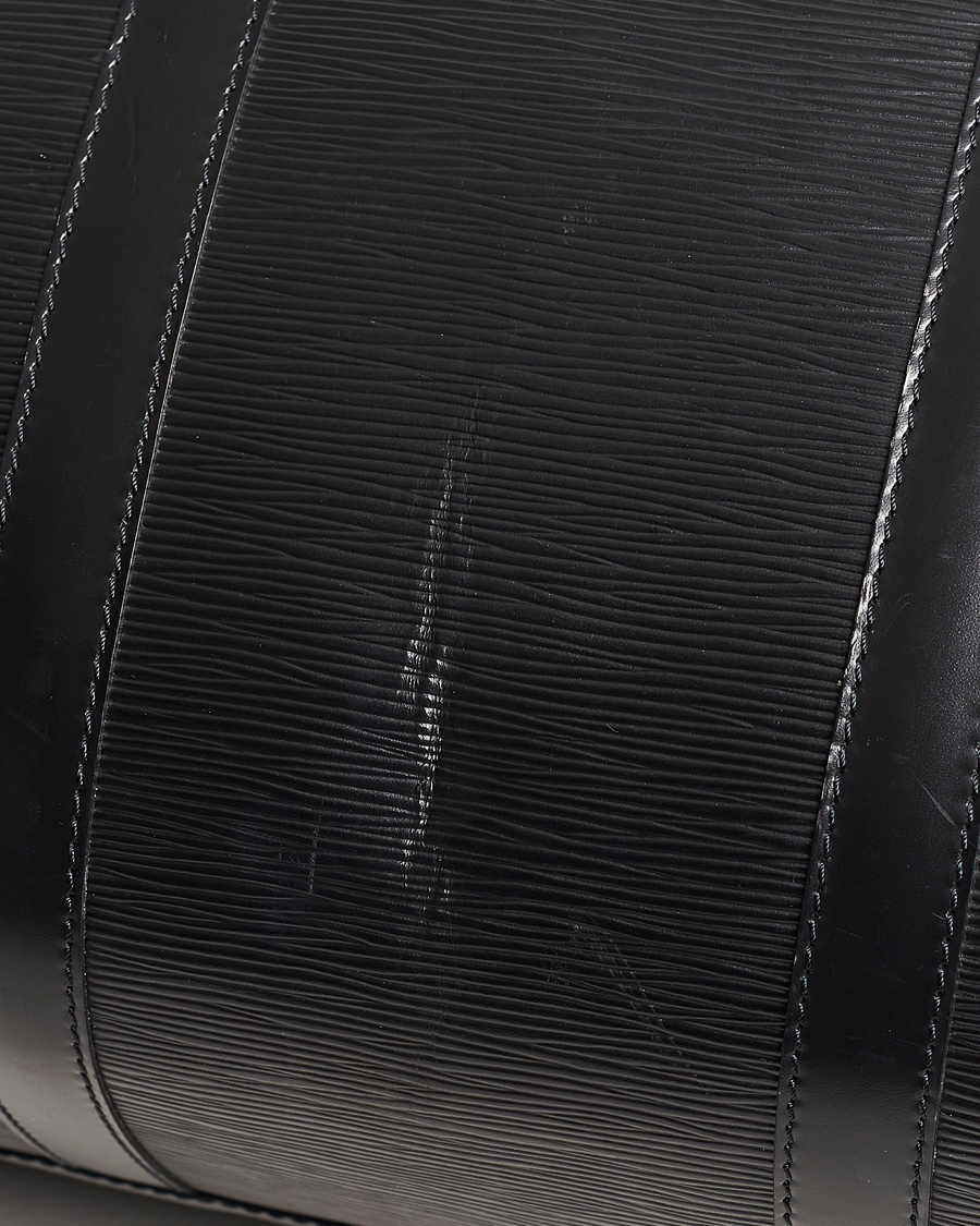 Uomini | Louis Vuitton Pre-Owned Keepall 50 Epi Leather Travel Bag Black | Louis Vuitton Pre-Owned | Keepall 50 Epi Leather Travel Bag Black