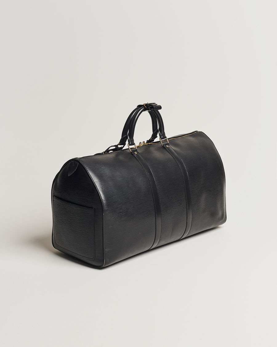 Uomini | Louis Vuitton Pre-Owned Keepall 50 Epi Leather Travel Bag Black | Louis Vuitton Pre-Owned | Keepall 50 Epi Leather Travel Bag Black