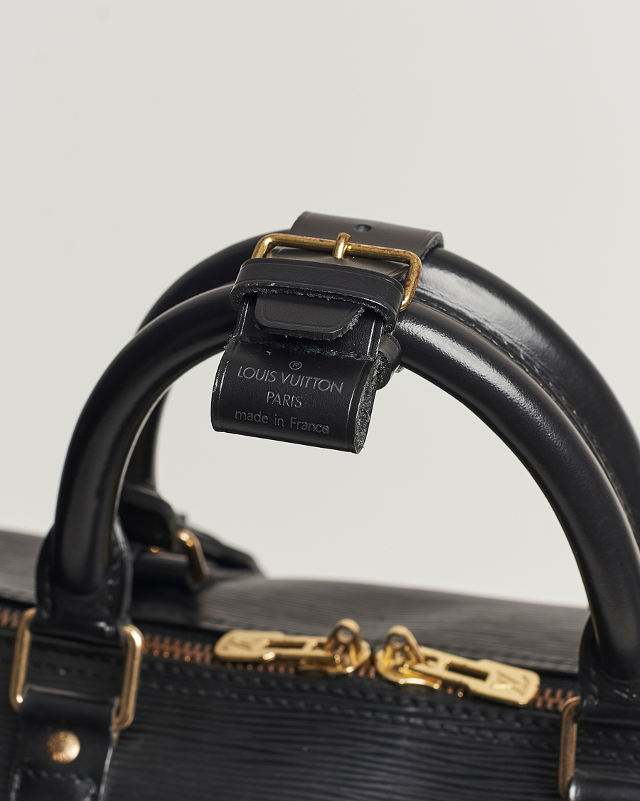 Uomini | Louis Vuitton Pre-Owned Keepall 50 Epi Leather Travel Bag Black | Louis Vuitton Pre-Owned | Keepall 50 Epi Leather Travel Bag Black