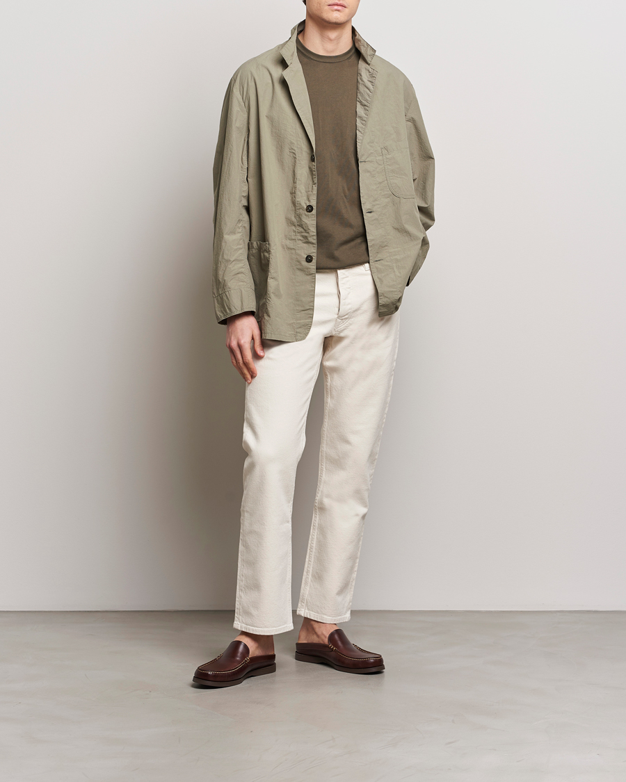 Uomini | Blazers | orSlow | Unconstructed Cotton Blazer Greige
