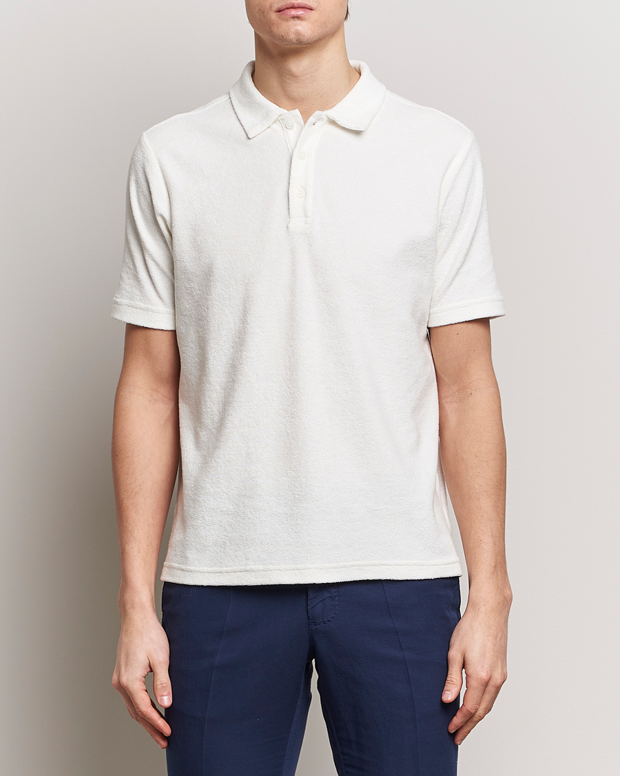 Uomini | La Collezione Terry | Zanone | Terry Cotton Polo White