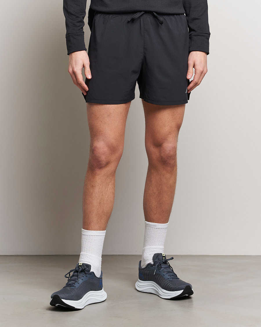 Uomini | Running | New Balance Running | Athletics 5 Run Shorts  Black