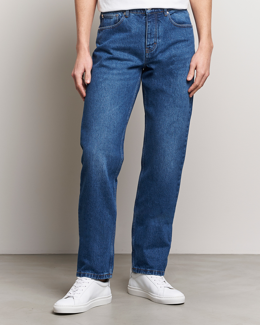 Uomini | Straight leg | AMI | Classic Fit Jeans Used Blue