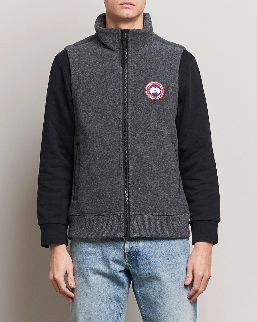 Uomini | Giacche contemporanee | Canada Goose | Mersey Fleece Vest Quarry Grey