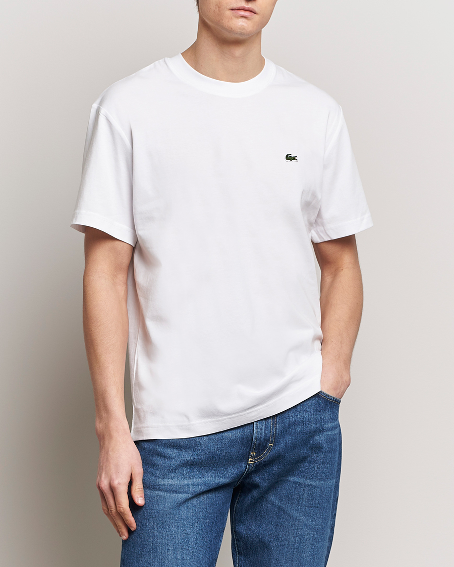 Uomini | Abbigliamento | Lacoste | Crew Neck T-Shirt White