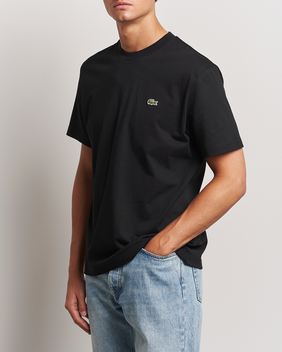 Uomini |  | Lacoste | Crew Neck T-Shirt Black