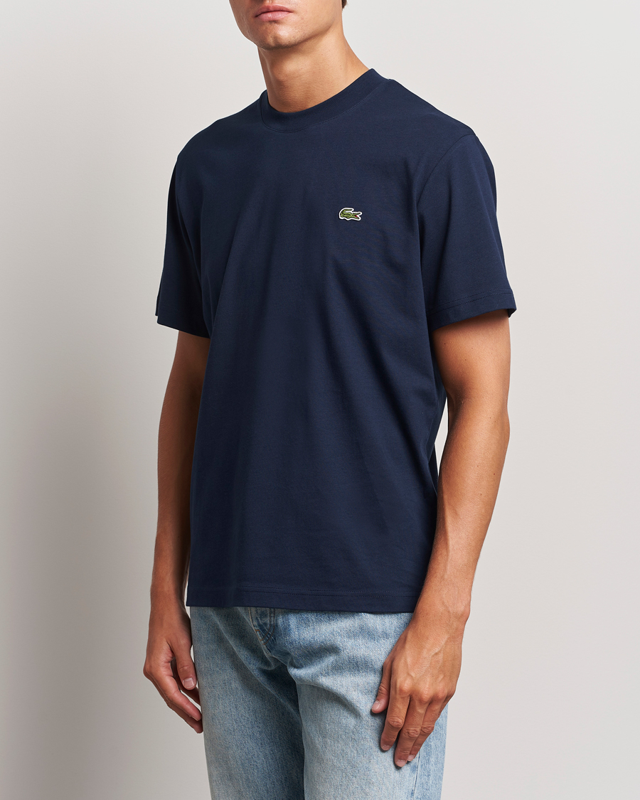 Uomini |  | Lacoste | Crew Neck T-Shirt Navy