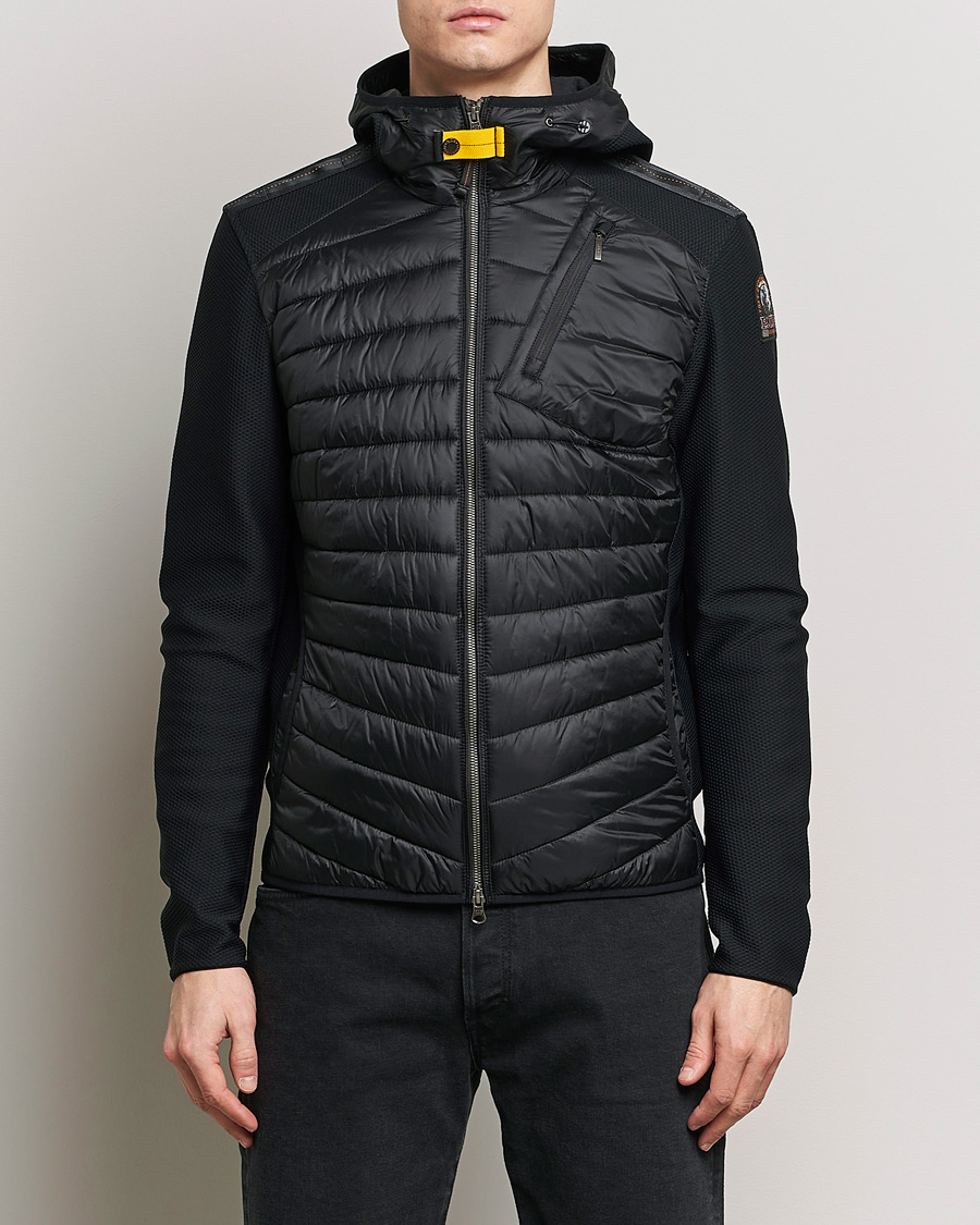 Uomini |  | Parajumpers | Nolan Hybrid Hooded Jacket Black