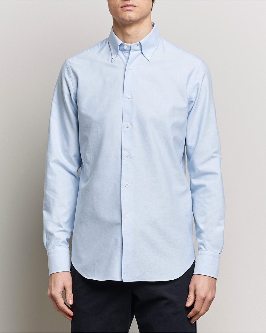 Uomini | Grigio | Grigio | Oxford Button Down Shirt Light Blue