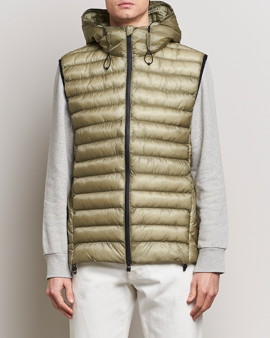 Uomini | Giacche classiche | RAINS | Kaunas Hybrid Hooded Vest Earth