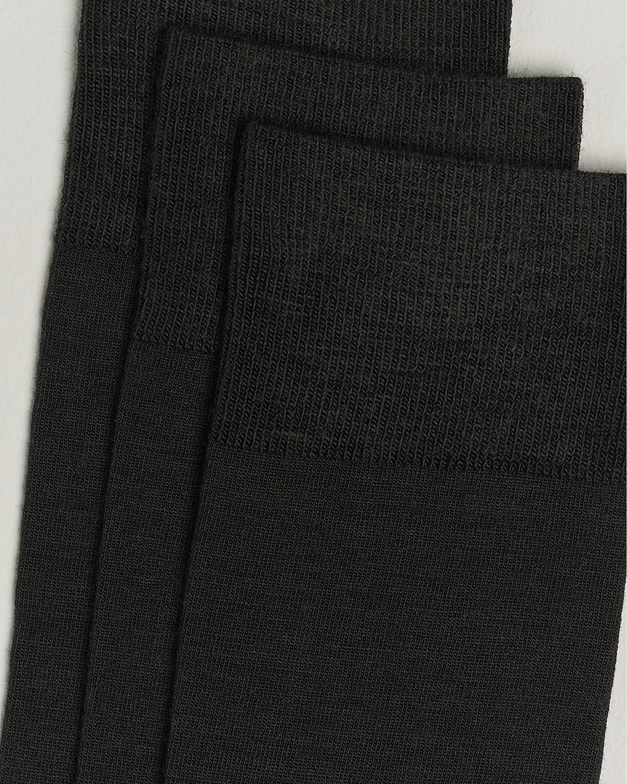 Uomini | Business & Beyond | Amanda Christensen | 3-Pack Icon Wool/Cotton Socks Dark Brown