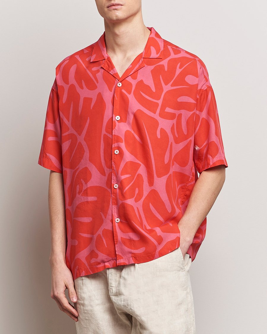 Uomini | Vendita | BOSS BLACK | Drew Short Sleeve Shirt Bright Red