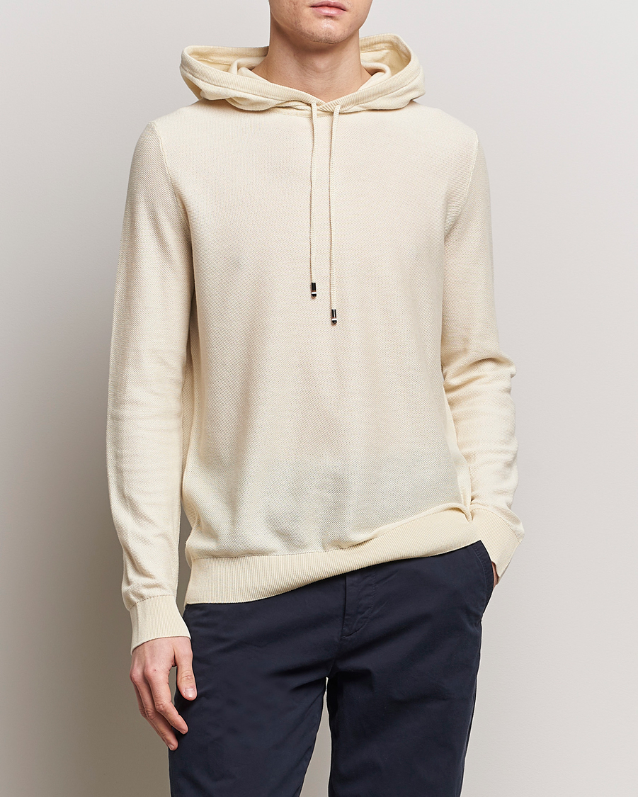 Uomini | Maglieria | BOSS BLACK | Trapani Hoodie Open White