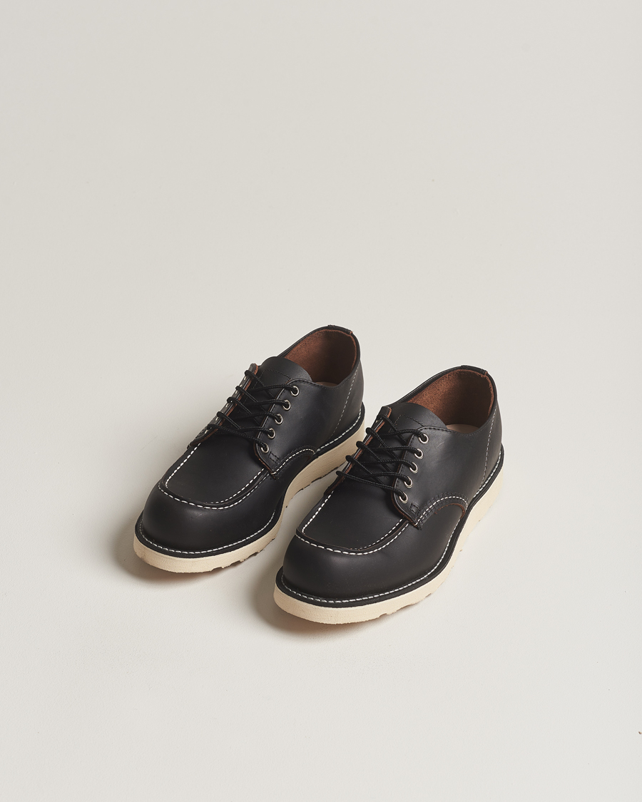 Uomini |  | Red Wing Shoes | Moc Toe Oxford Black Prairie Leather