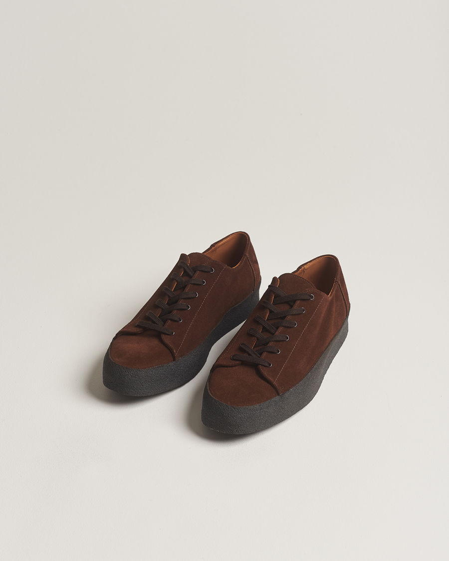 Uomini |  | Sanders | Ash Suede Monkey Shoe Polo Snuff