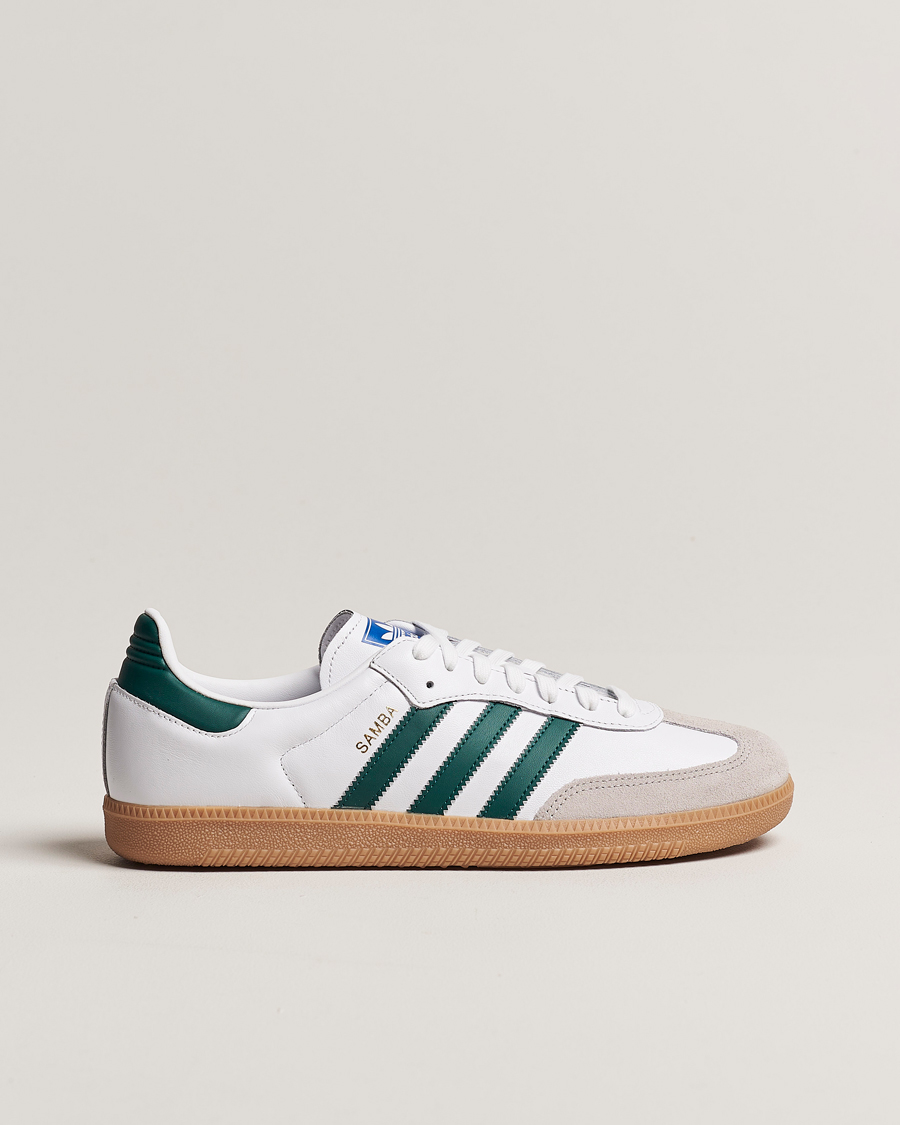 Uomini | adidas Originals Samba OG Sneaker White/Green | adidas Originals | Samba OG Sneaker White/Green