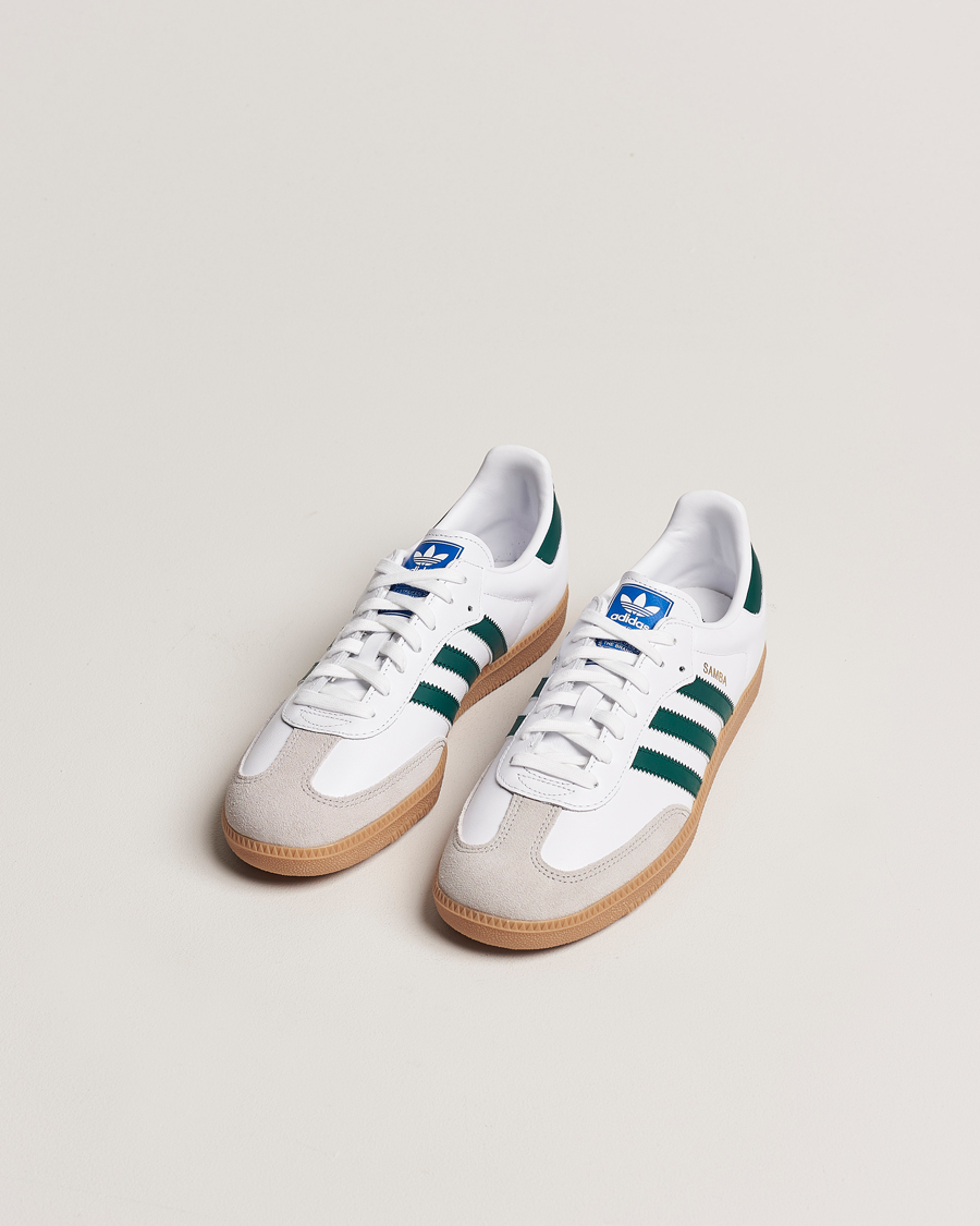 Uomini | adidas Originals Samba OG Sneaker White/Green | adidas Originals | Samba OG Sneaker White/Green