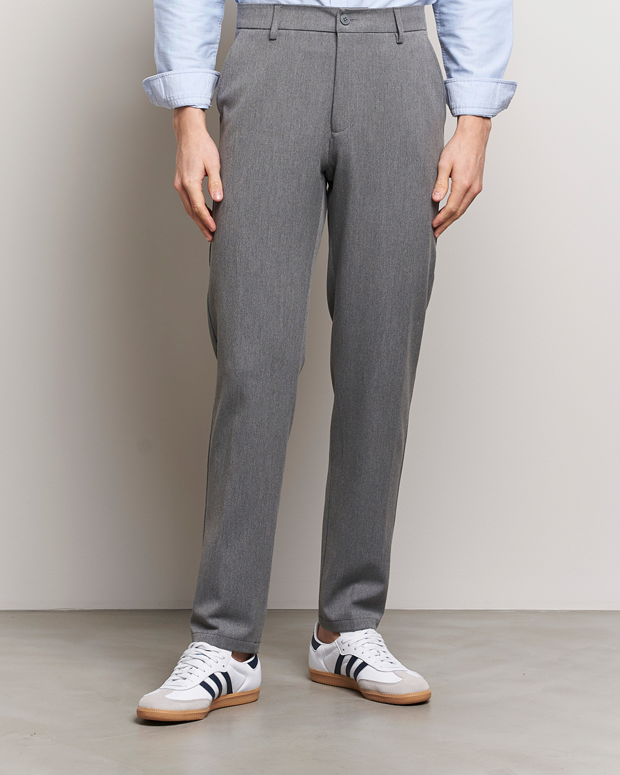 Uomini | LES DEUX | LES DEUX | Como Reg Suit Pants Grey Melange