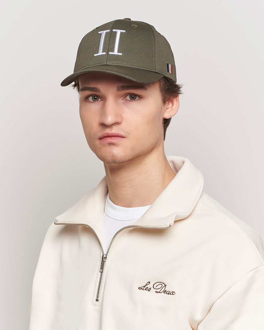 Uomini | LES DEUX | LES DEUX | Encore Organic Cotton Baseball Cap II Dark Green