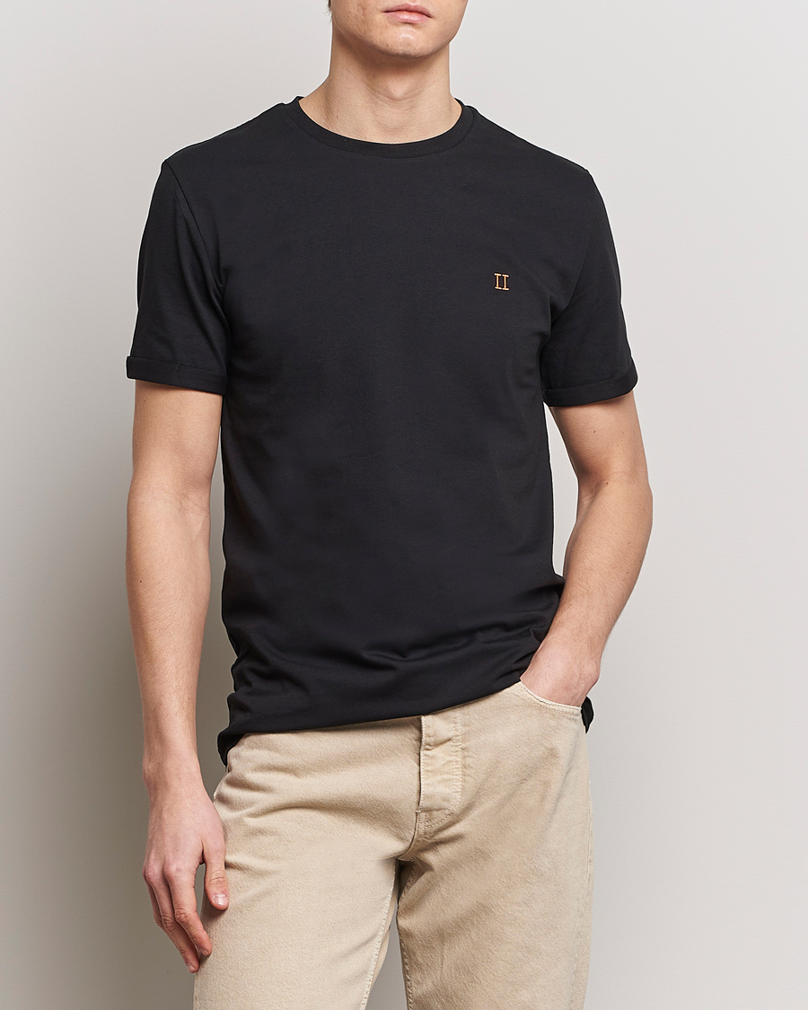 Uomini |  | LES DEUX | Nørregaard Cotton T-Shirt Black