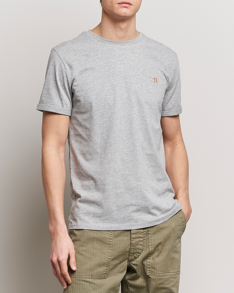 Uomini |  | LES DEUX | Nørregaard Cotton T-Shirt Grey Melange