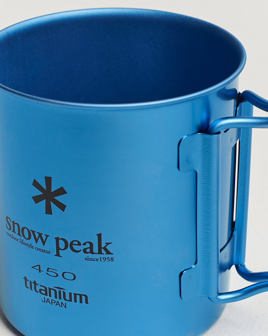 Uomini |  | Snow Peak | Single Wall Mug 450 Blue Titanium