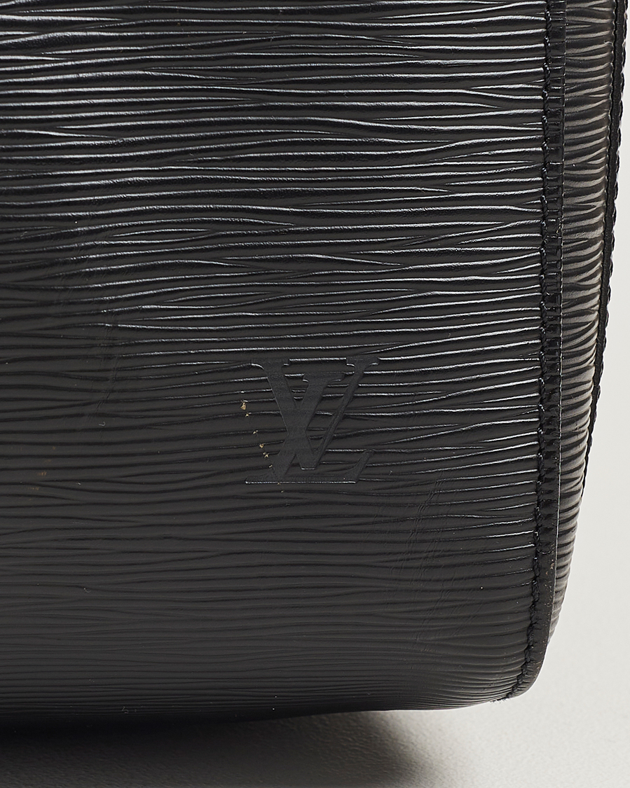 Uomini | Louis Vuitton Pre-Owned Keepall 50 EPI Leather Bag Black | Louis Vuitton Pre-Owned | Keepall 50 EPI Leather Bag Black