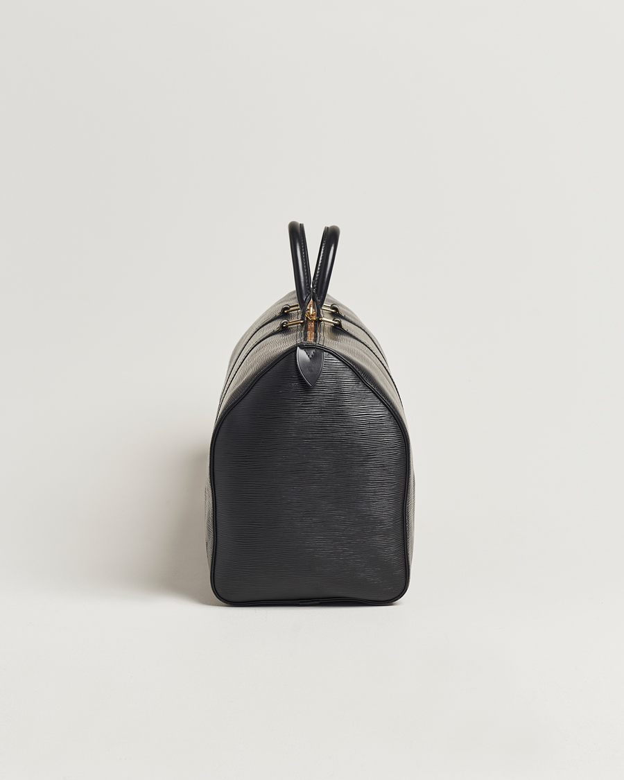 Uomini | Louis Vuitton Pre-Owned Keepall 50 EPI Leather Bag Black | Louis Vuitton Pre-Owned | Keepall 50 EPI Leather Bag Black
