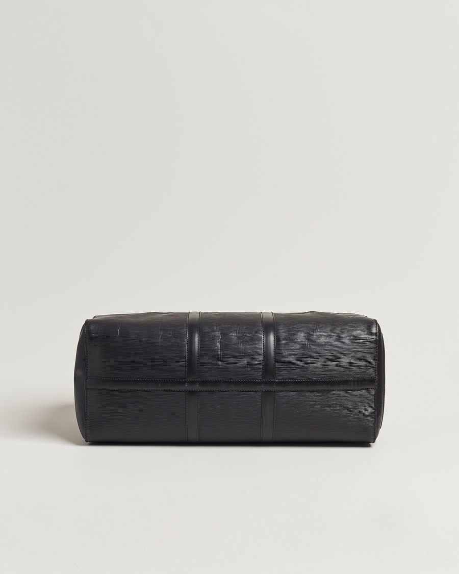 Uomini | Louis Vuitton Pre-Owned Keepall 50 EPI Leather Bag Black | Louis Vuitton Pre-Owned | Keepall 50 EPI Leather Bag Black