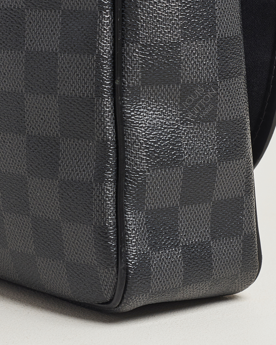 Uomini | Louis Vuitton Pre-Owned Daniel MM Satchel Leather Bag Damier Graphite | Louis Vuitton Pre-Owned | Daniel MM Satchel Leather Bag Damier Graphite