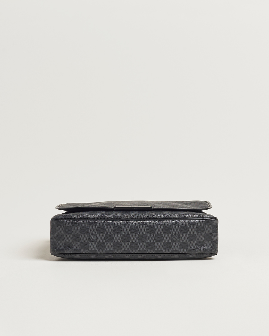Uomini | Louis Vuitton Pre-Owned Daniel MM Satchel Leather Bag Damier Graphite | Louis Vuitton Pre-Owned | Daniel MM Satchel Leather Bag Damier Graphite