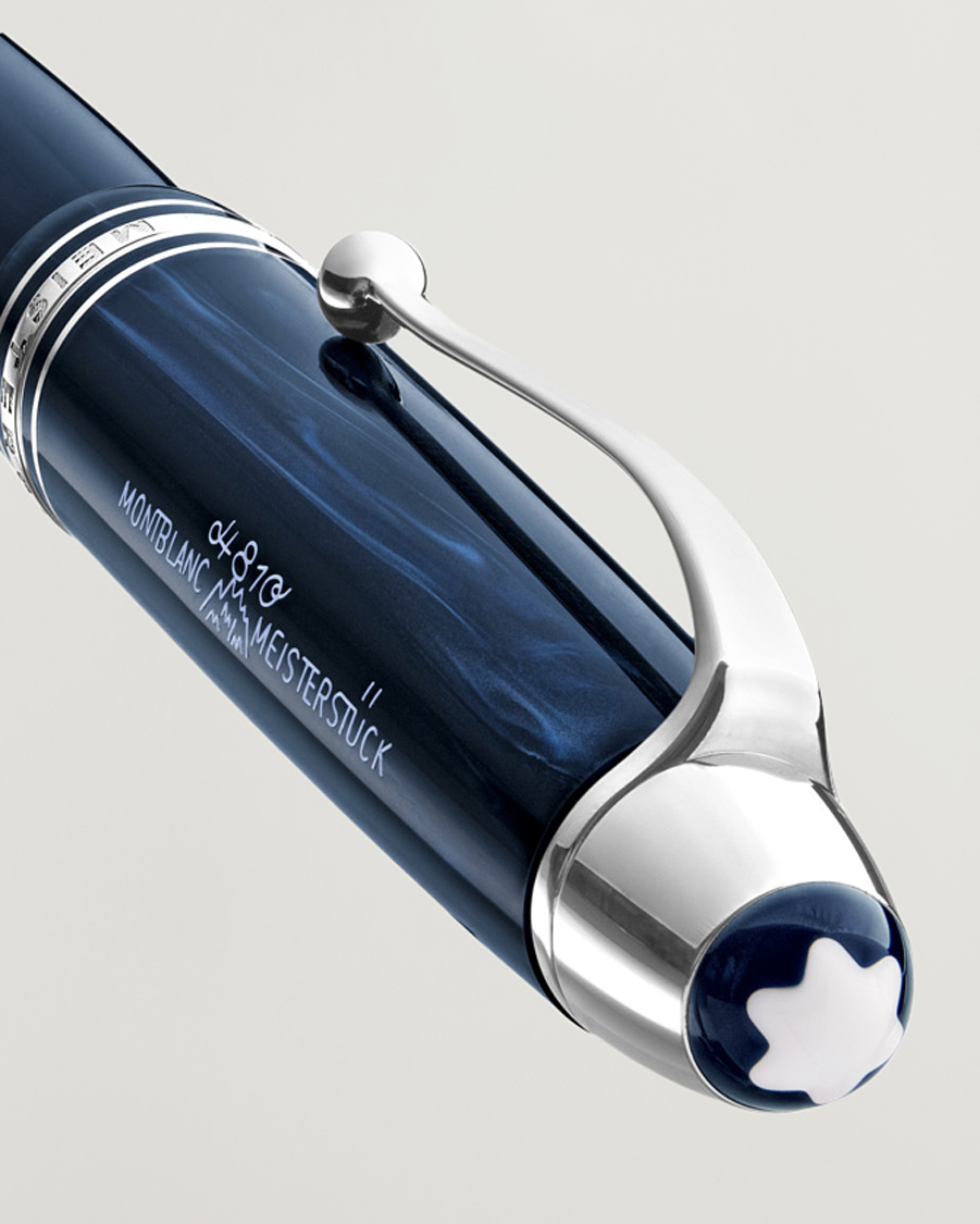 Uomini |  | Montblanc | Meisterstück Precious Resin FP LeGrand F Blue