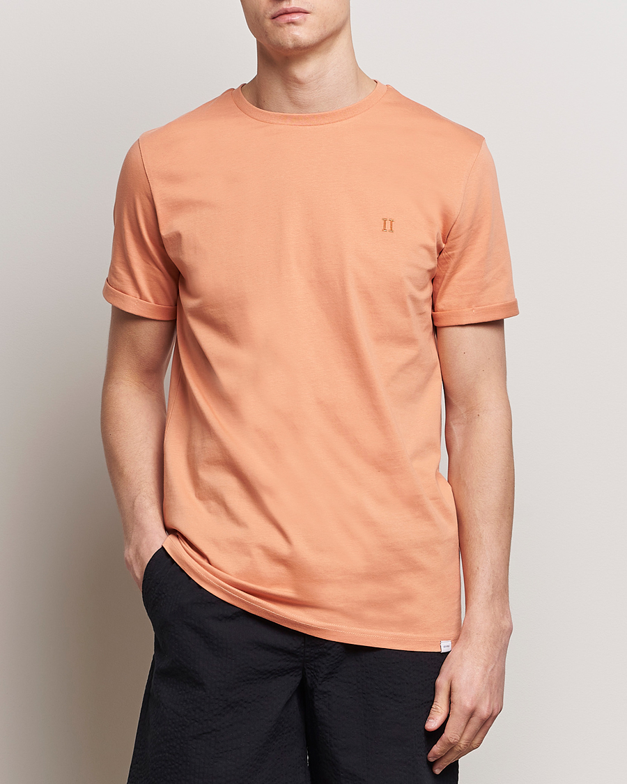 Uomini | T-Shirts | LES DEUX | Nørregaard Cotton T-Shirt Baked Papaya Orange