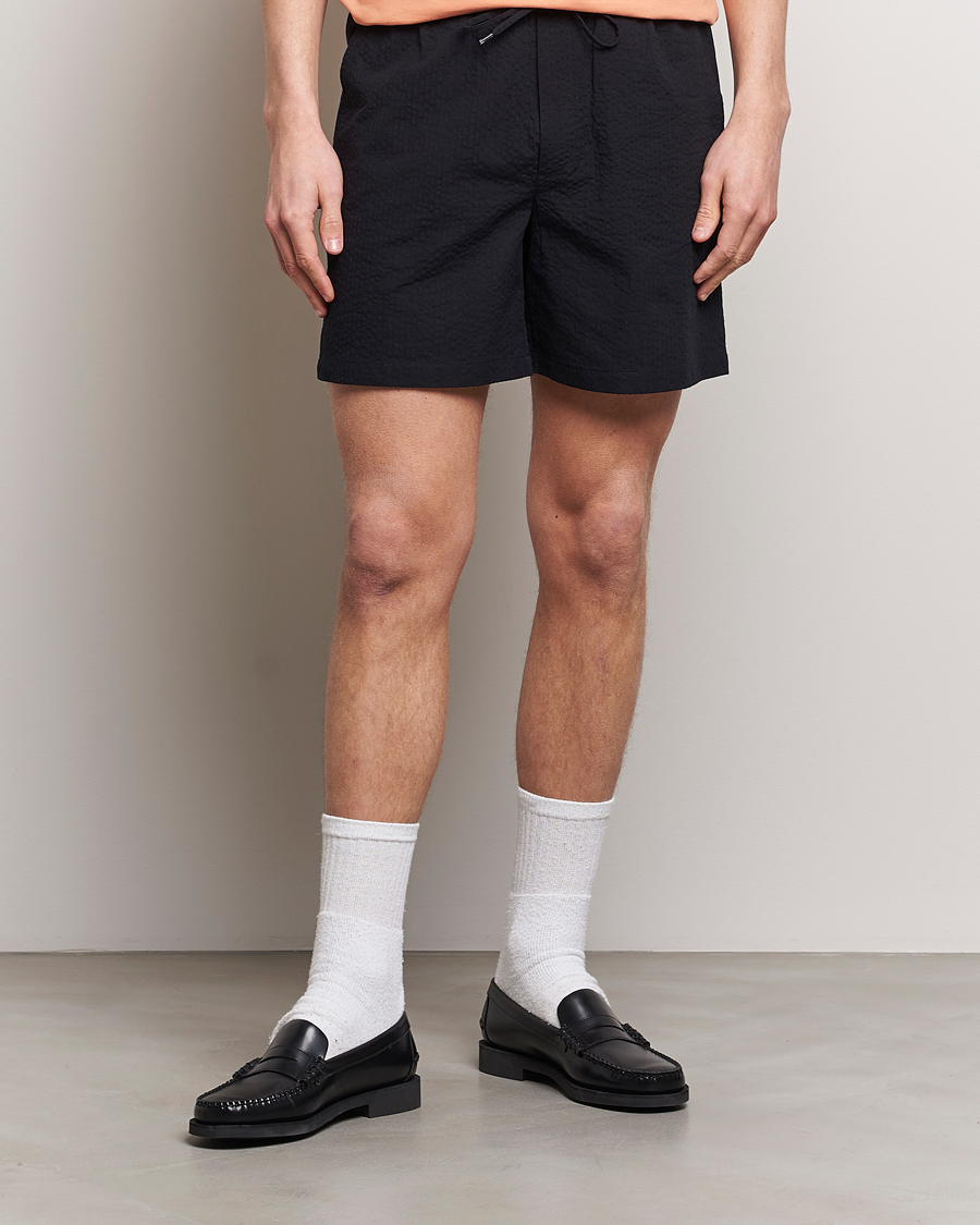 Uomini |  | LES DEUX | Patrick Seersucker Shorts Black