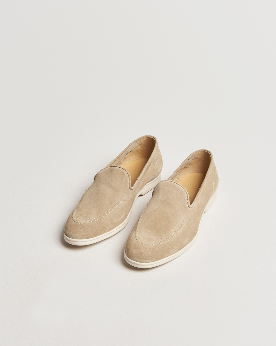 Uomini | Mocassini | Myrqvist | Brannö Loafers Sand Suede