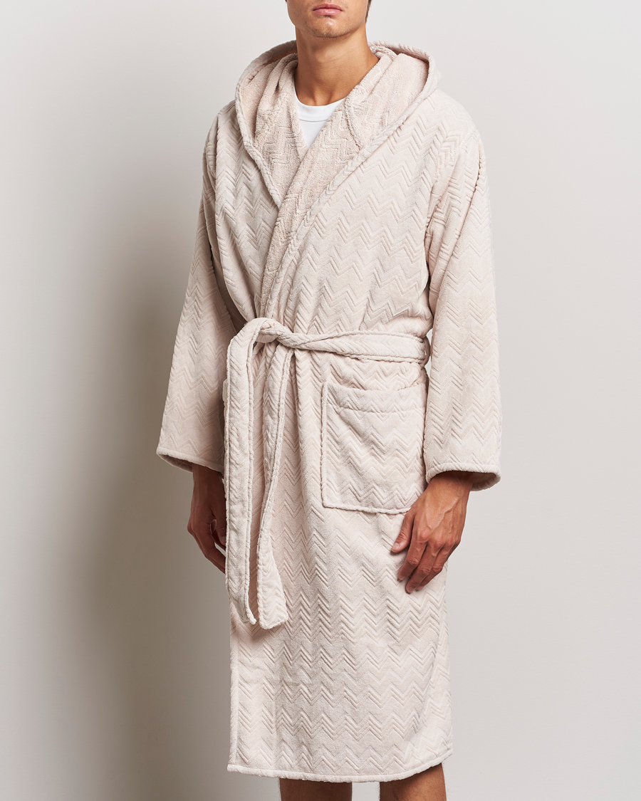 Uomini |  | Missoni Home | Chalk Bath Robe Beige