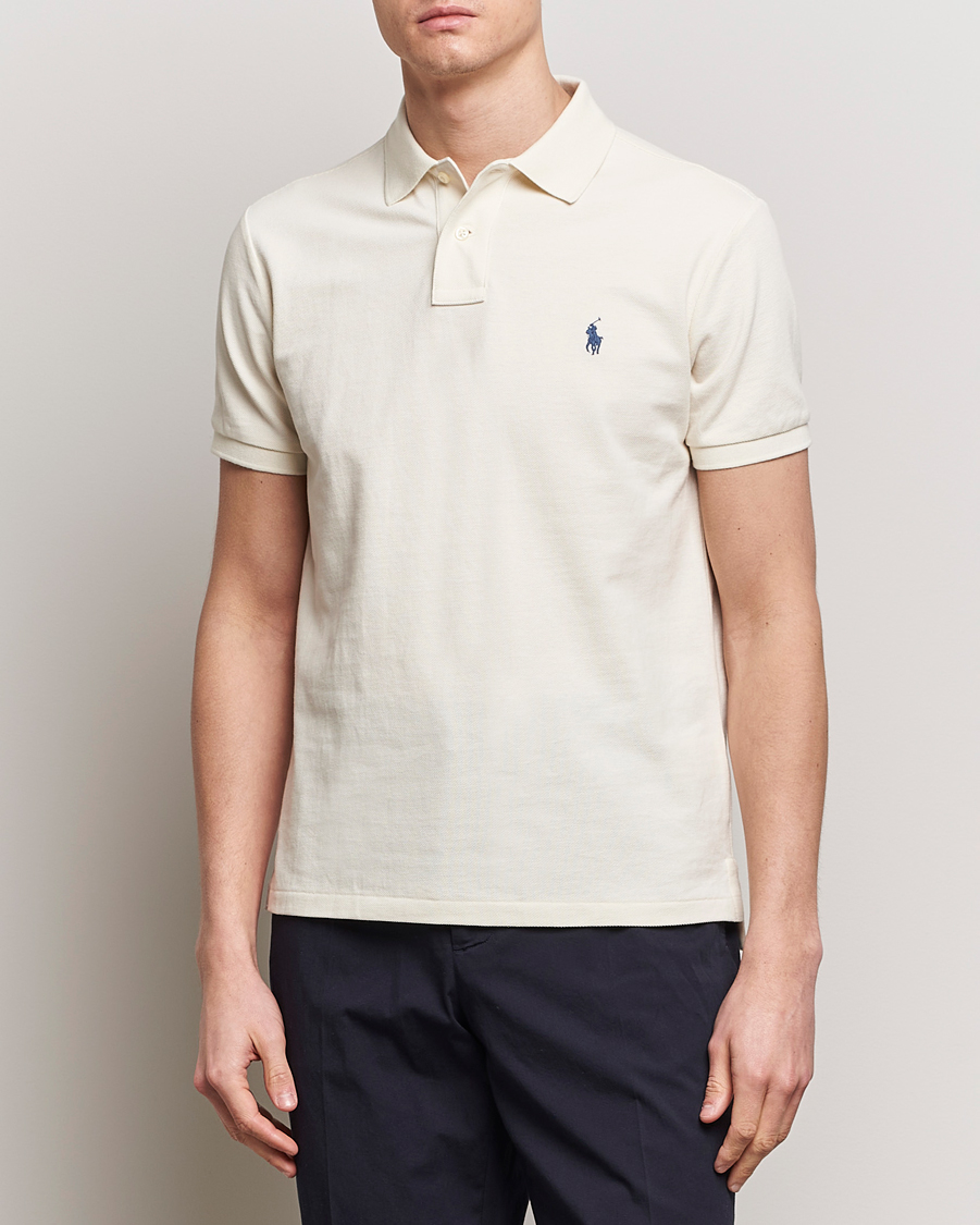 Uomini |  | Polo Ralph Lauren | Custom Slim Fit Polo Herbal Milk