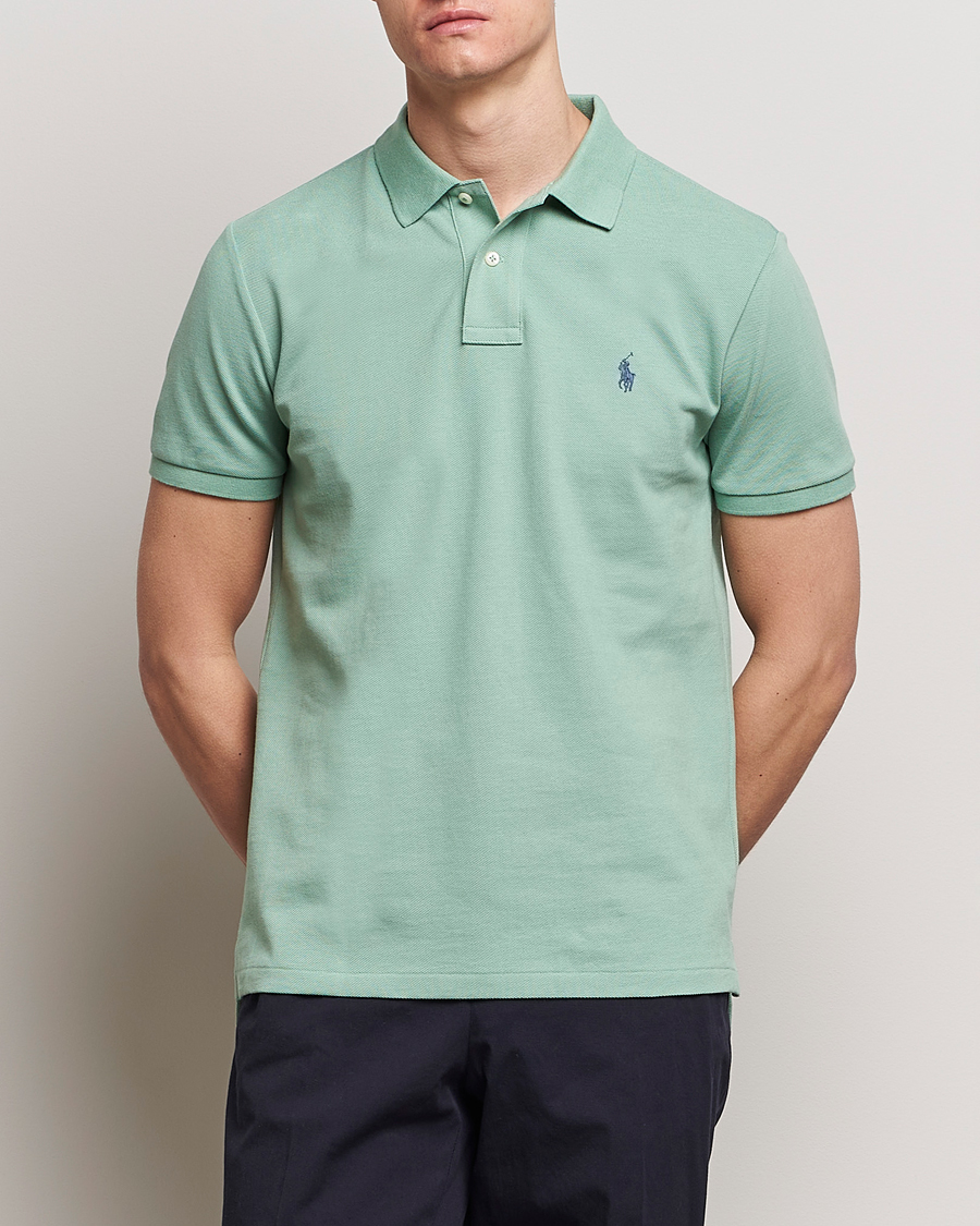 Uomini | Polo a maniche corte | Polo Ralph Lauren | Custom Slim Fit Polo Faded Mint