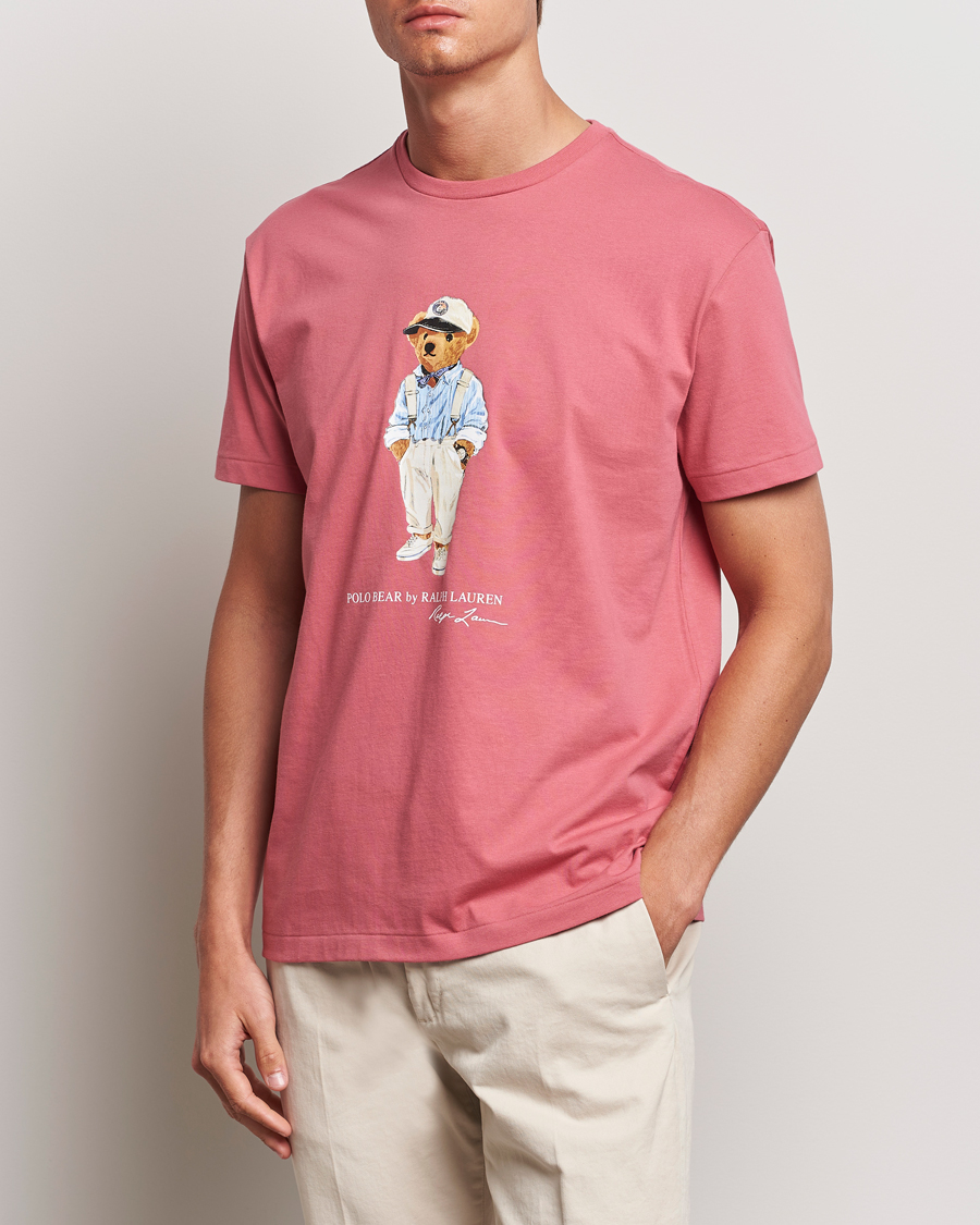 Uomini | T-shirt | Polo Ralph Lauren | Printed Hemingway Bear T-Shirt Adirondack Red