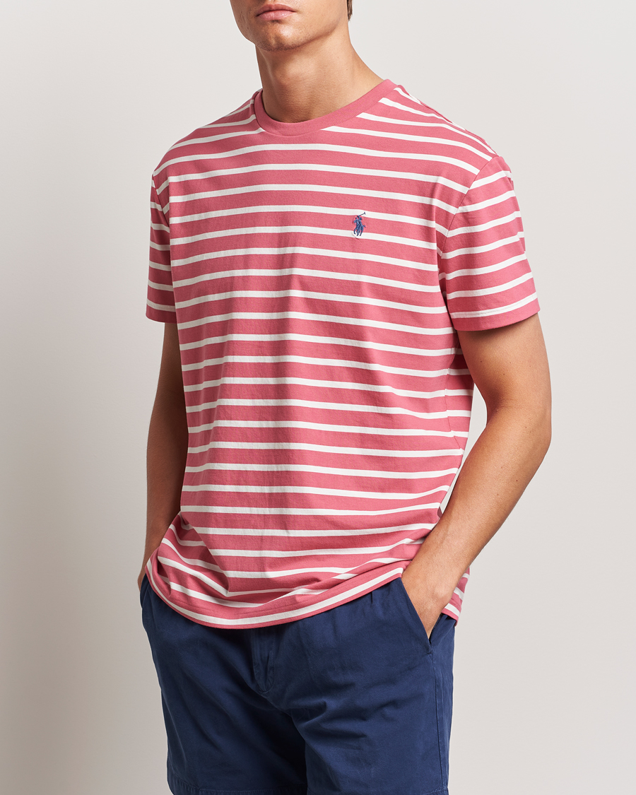 Uomini | T-shirt | Polo Ralph Lauren | Striped Crew Neck T-Shirt Adirondack Red/Nevis