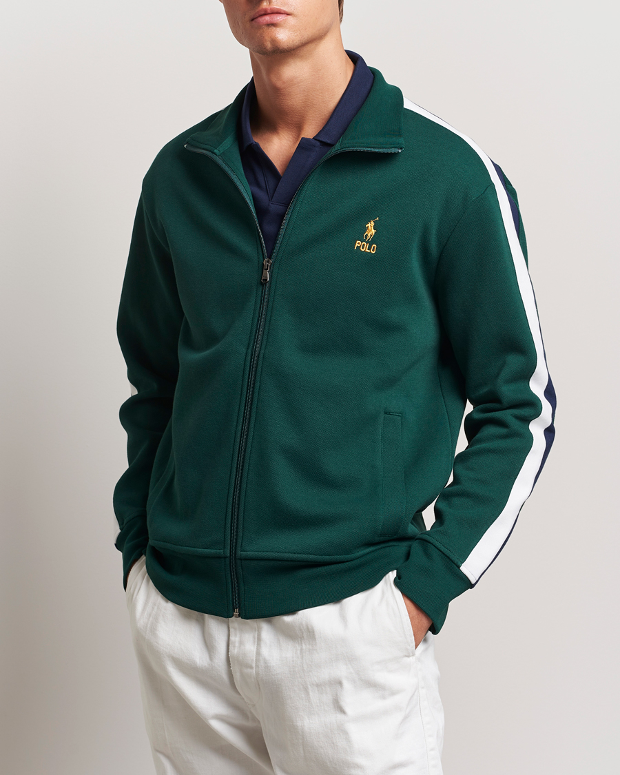 Uomini |  | Polo Ralph Lauren | Double Knit Taped Track Jacket Moss Agate