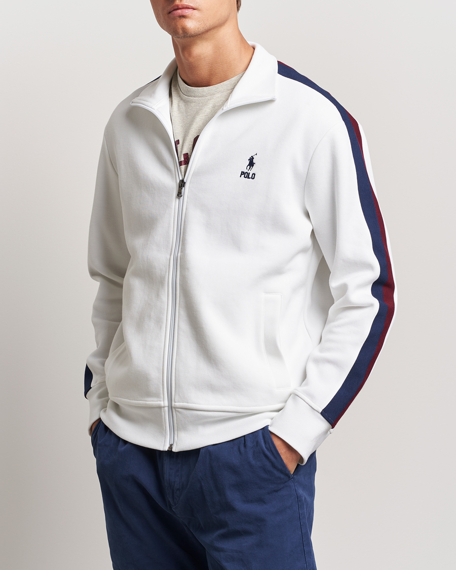 Uomini |  | Polo Ralph Lauren | Double Knit Taped Track Jacket White