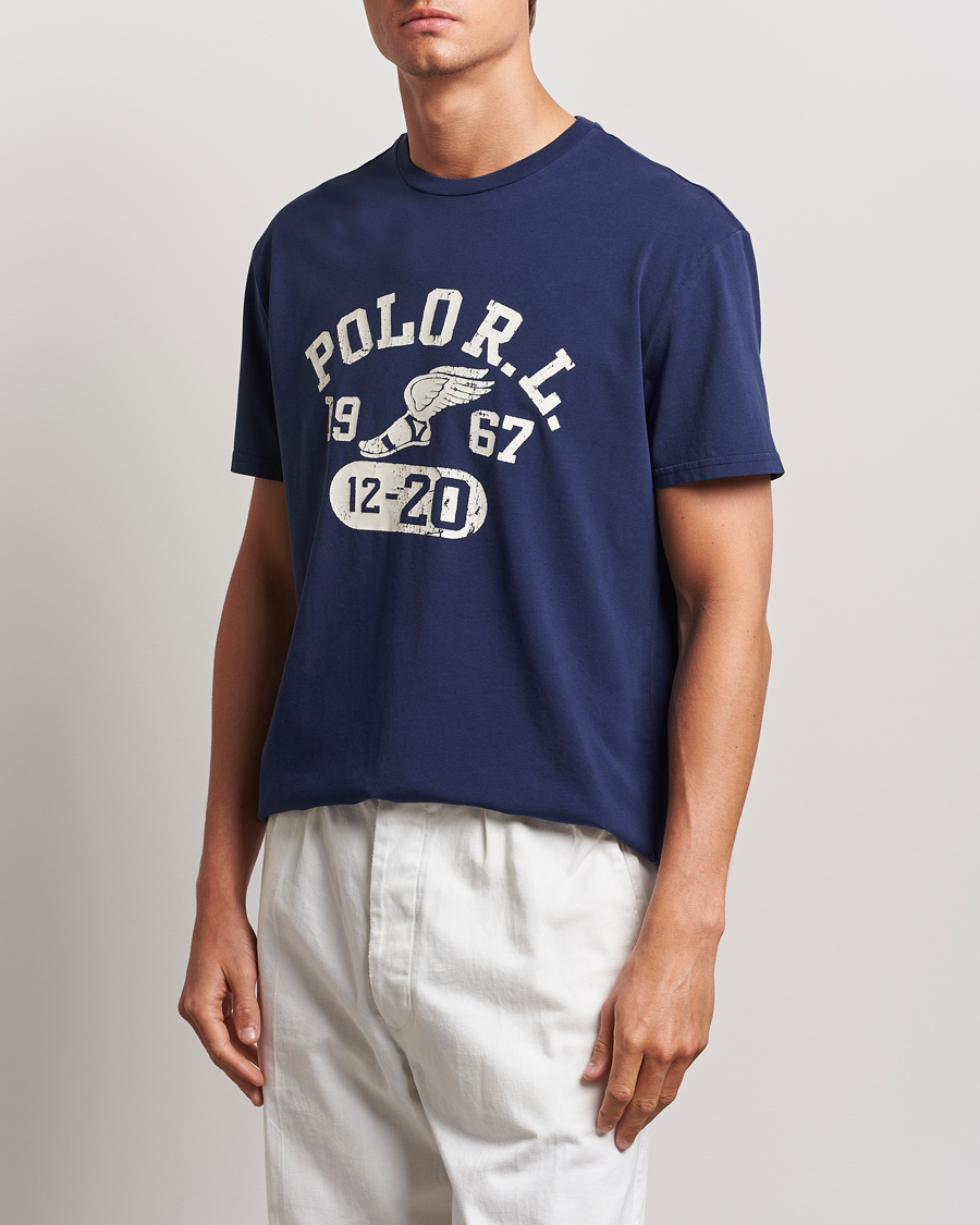 Uomini | T-Shirts | Polo Ralph Lauren | Graphic Crew Neck T-Shirt Cruise Navy