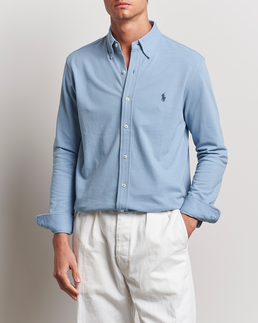 Uomini |  | Polo Ralph Lauren | Featherweight Mesh Shirt Vessel Blue