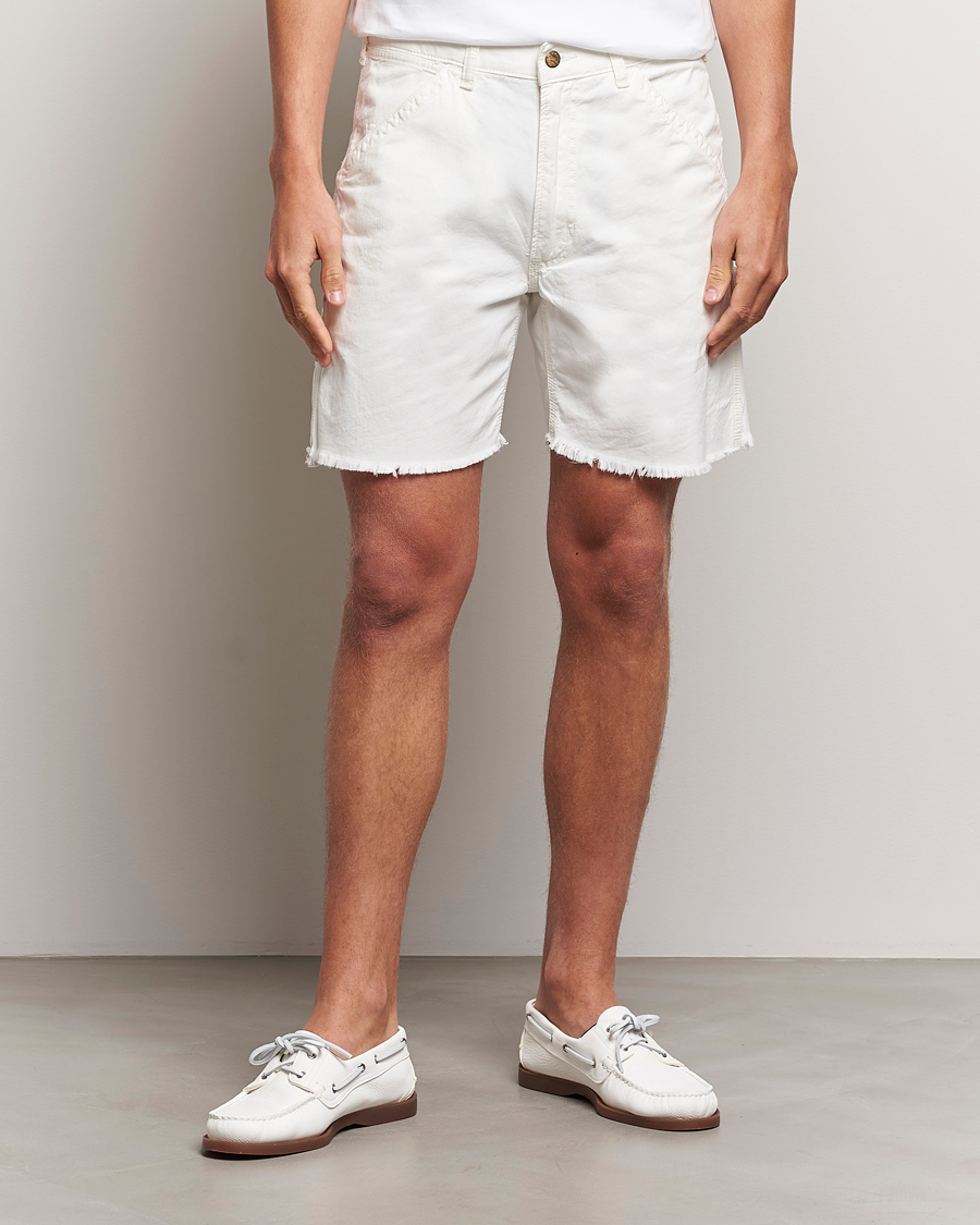 Uomini | Pantaloncini | Polo Ralph Lauren | Garment Dyed Rustic Worker Shorts Deckwash White