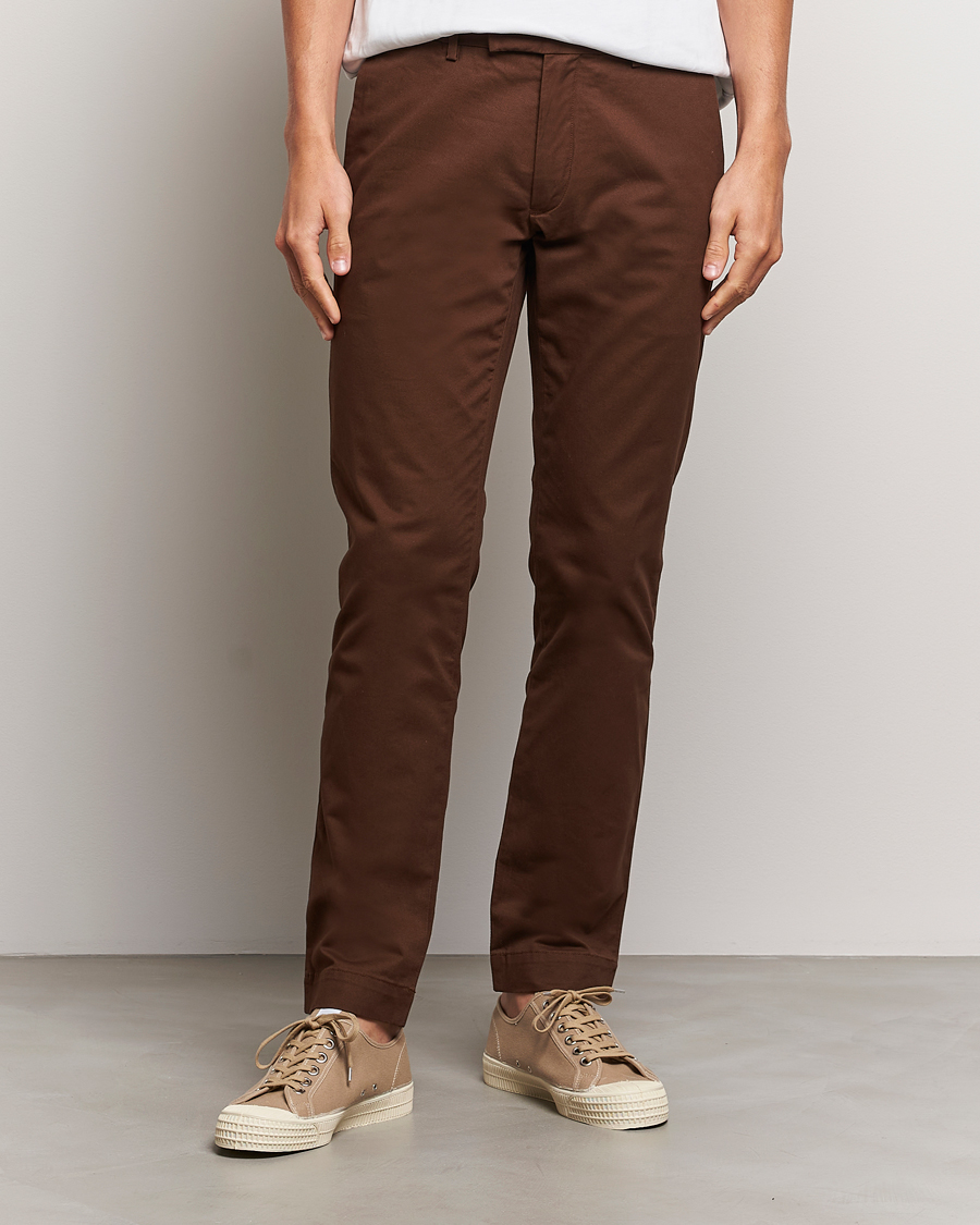 Uomini | Pantaloni | Polo Ralph Lauren | Slim Fit Stretch Chinos Branch Brown